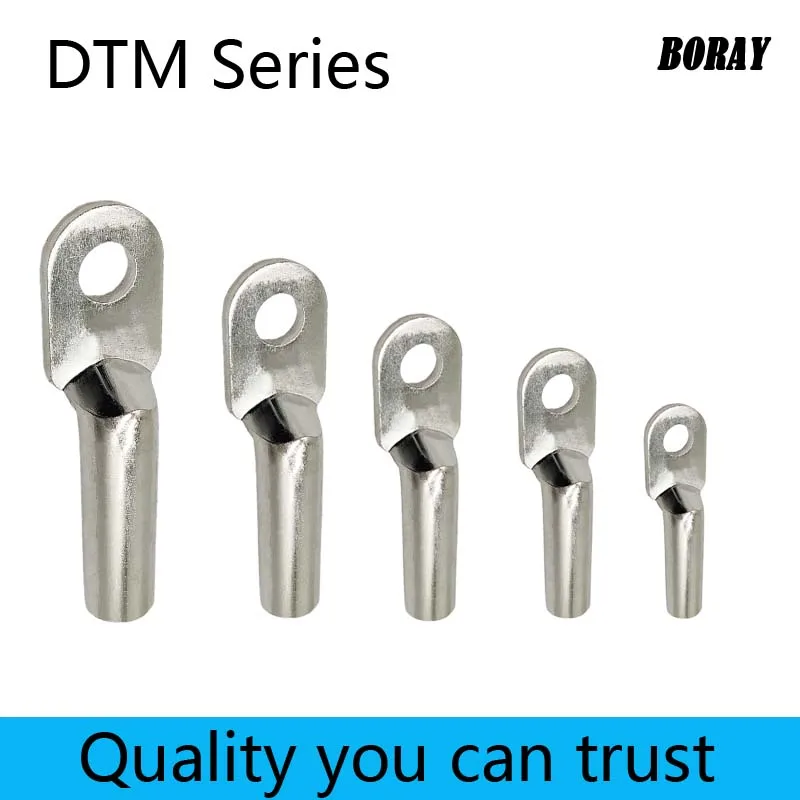 DTM-95/120/150/185/240/300 High Conductivity Tin-plated Copper Lug Bolt Hole Terminal for Cable Splice