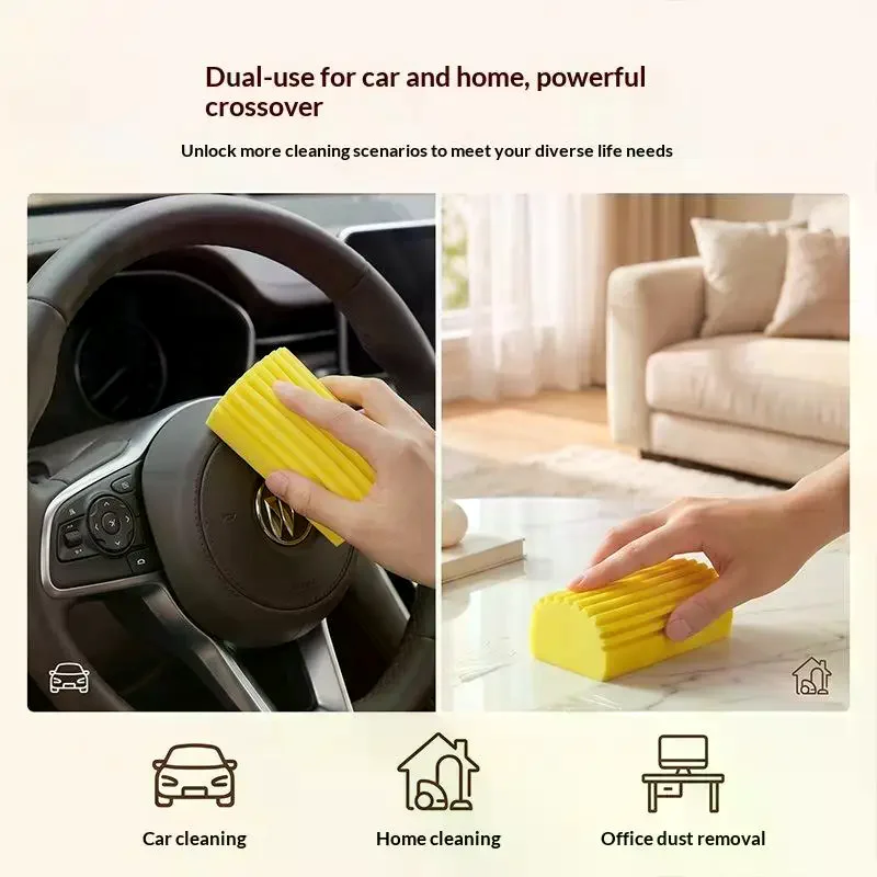 Soft Non Scratch Dust Cleaning Sponge Eraser 1/3 Pcs Reusable Household Cleaning Tool for Glass Ceramic Cooktop Cleaning