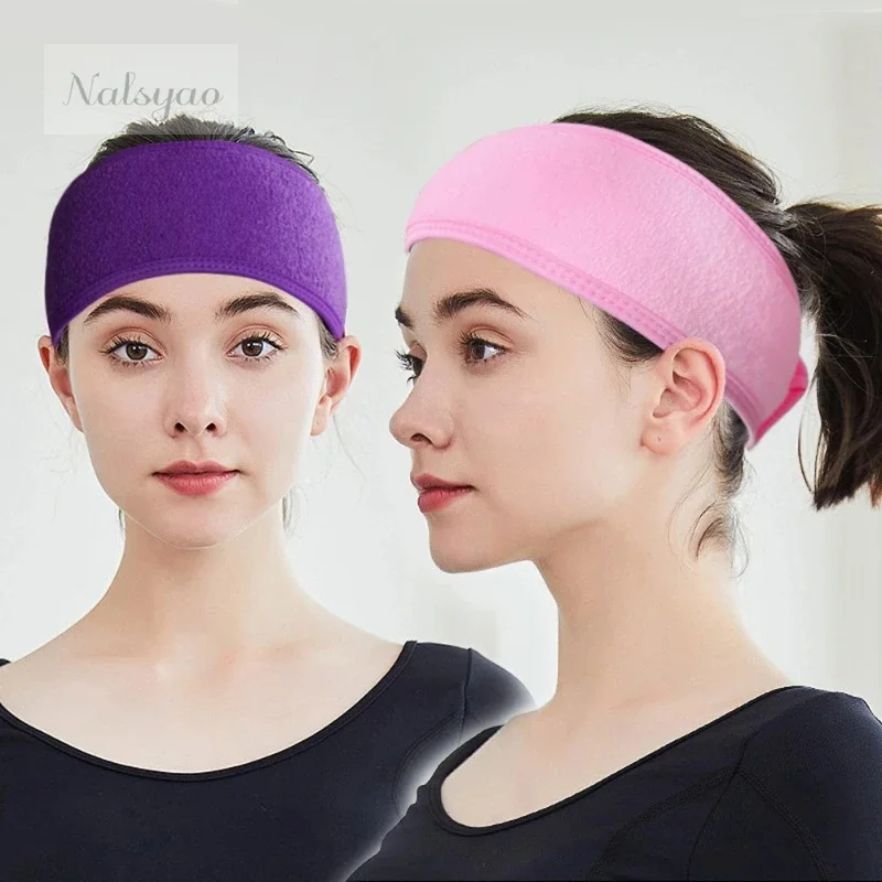 Adjustable Soft Toweling Spa Headband Women Yoga Wash Face Makeup Bath Shower Hair Accessories Wide Hairband