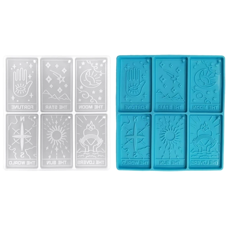 Tarot Card Resin Molds Silicone Arcana Card Molds for Casting DIY Models DropShip