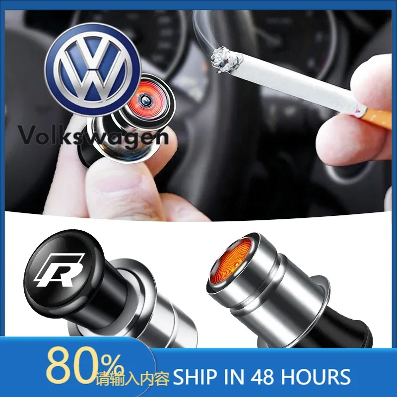 

Горячие солнцезащитные козырьки с логотипом автомобиля, прикуриватель 12 В, АБС-пластик, нержавеющий материал для Volkswagen GTI Rline Polo Golf MK8 Touareg Passat Magot