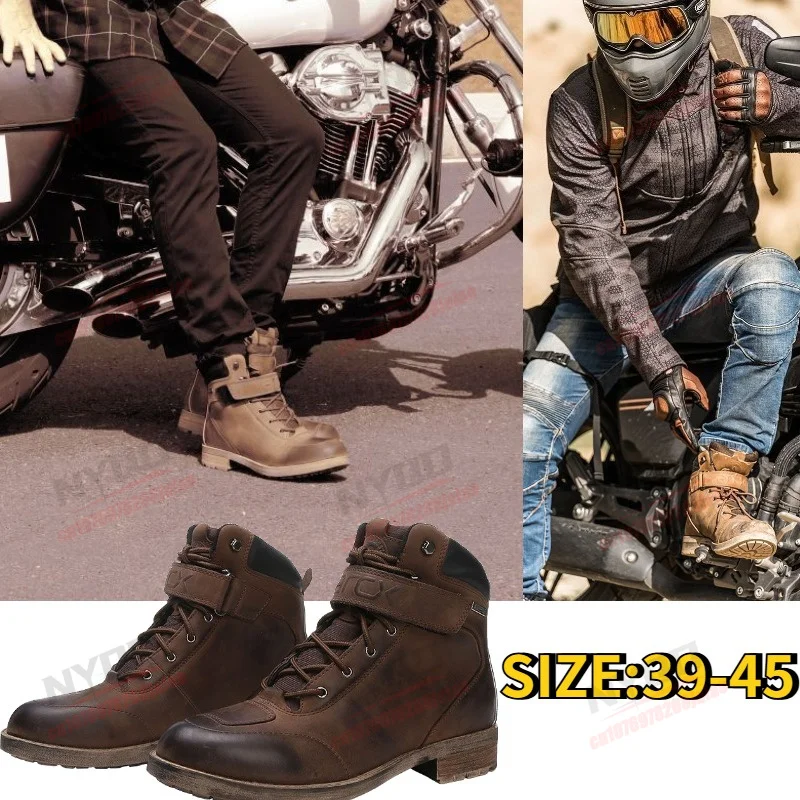 Motorcycle Riding Boots Are Waterproof, Breathable, Windproof, Safe, and Non Slip for Men in All Seasons