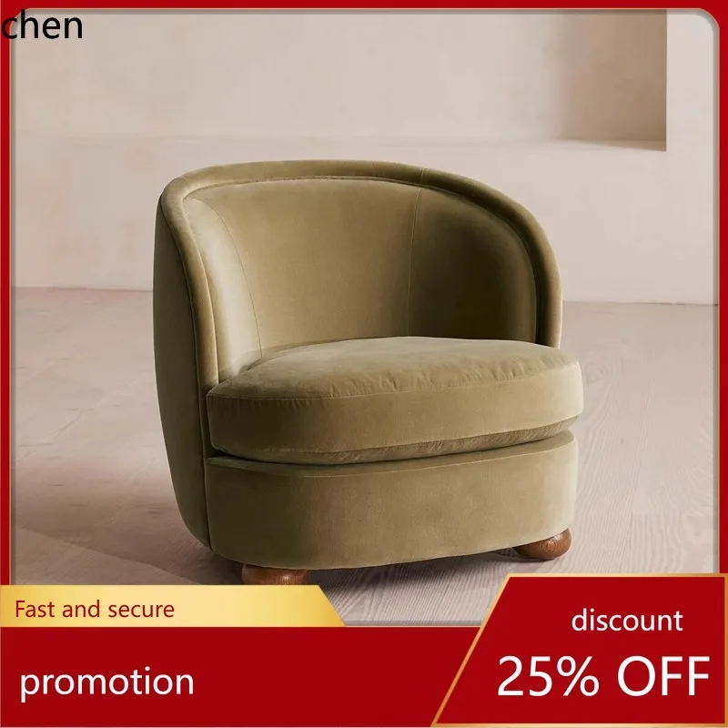 

CZ Fabric Sofa Chair, Irregular Shape, for Guesthouse Living Room, Leisure Chair, Balcony, Bedroom, Single Person Sofa Chair