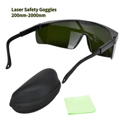 Gafas de seguridad de protección Visible con láser, antideslumbrantes, herramientas de madera con caja, rango de longitud de onda 190nm-540nm