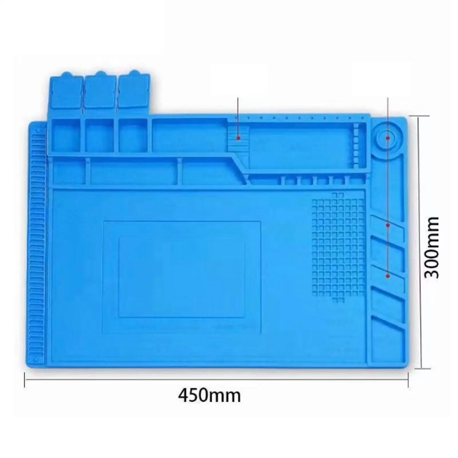 Silicone Soldering Mat Magnetic Soldering Station Tool Electronic Repair Mat for Cameras Smart Toys Computer Home Watches Shop