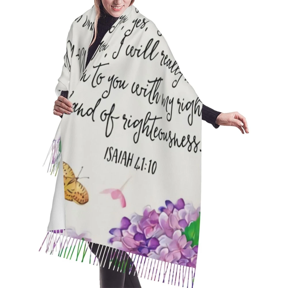 

Кашемировый шарф с бахромой и рождественскими цветами и бабочками. Осенние и зимние шелковые шарфы очень теплые и мягкие сохраняющие тепло.