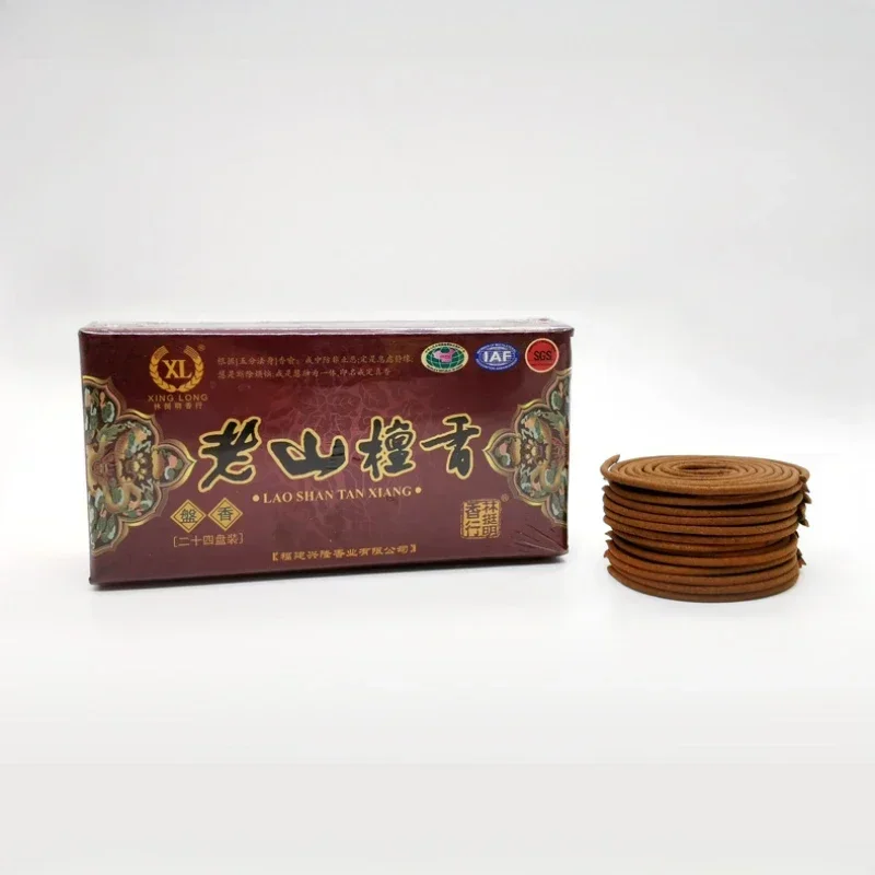 Natural Old Shan Sandalwood Incense Coil Home Indoor/ Study/office Purifying Soothing/ Zen Meditation/Odor Removal Aromatherapy