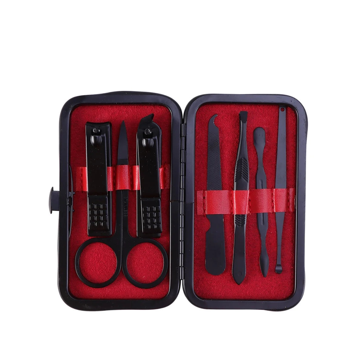 Set da 7 pezzi per la cura delle unghie, strumenti durevoli per pedicure e manicure in acciaio al carbonio, kit per toelettatura professionale, regalo da viaggio