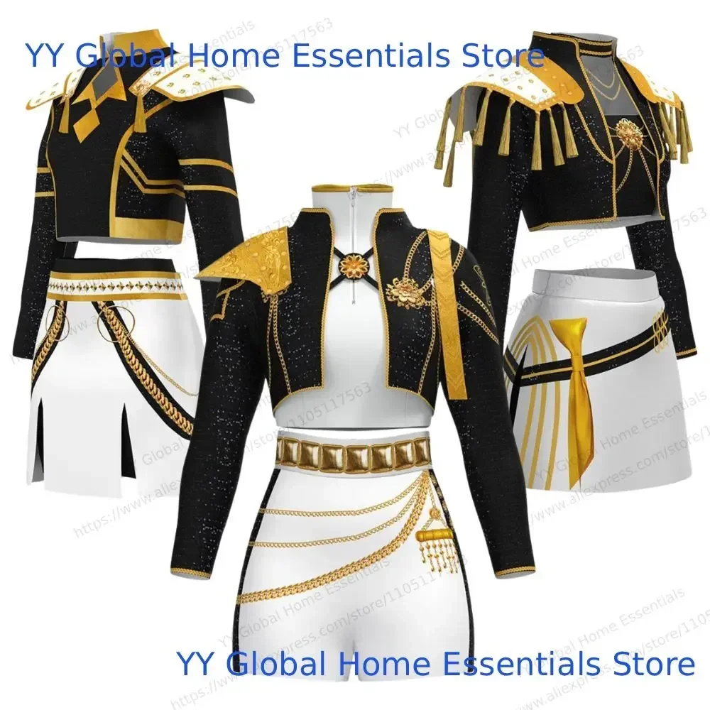 Disfraz de Cosplay Demon Hunter K-Pop para niñas de 4 a 12 años, traje de juego de rol estampado para Halloween y Carnaval