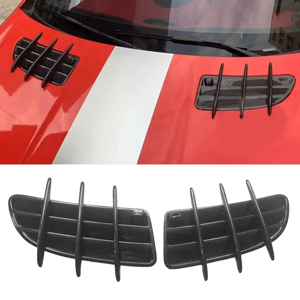 

Real Carbon Fiber Hood Scoops Vents for fit 2005-2010 Benz SLK55 SLK350 R171