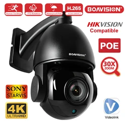 Kamera IP 4K 8MP 5MP zewnętrzna kamera PTZ POE 30X Zoom H.265 prędkość kopuły noktowizor IR 80M kamera telewizji przemysłowej protokół Hikvision kompatybilny
