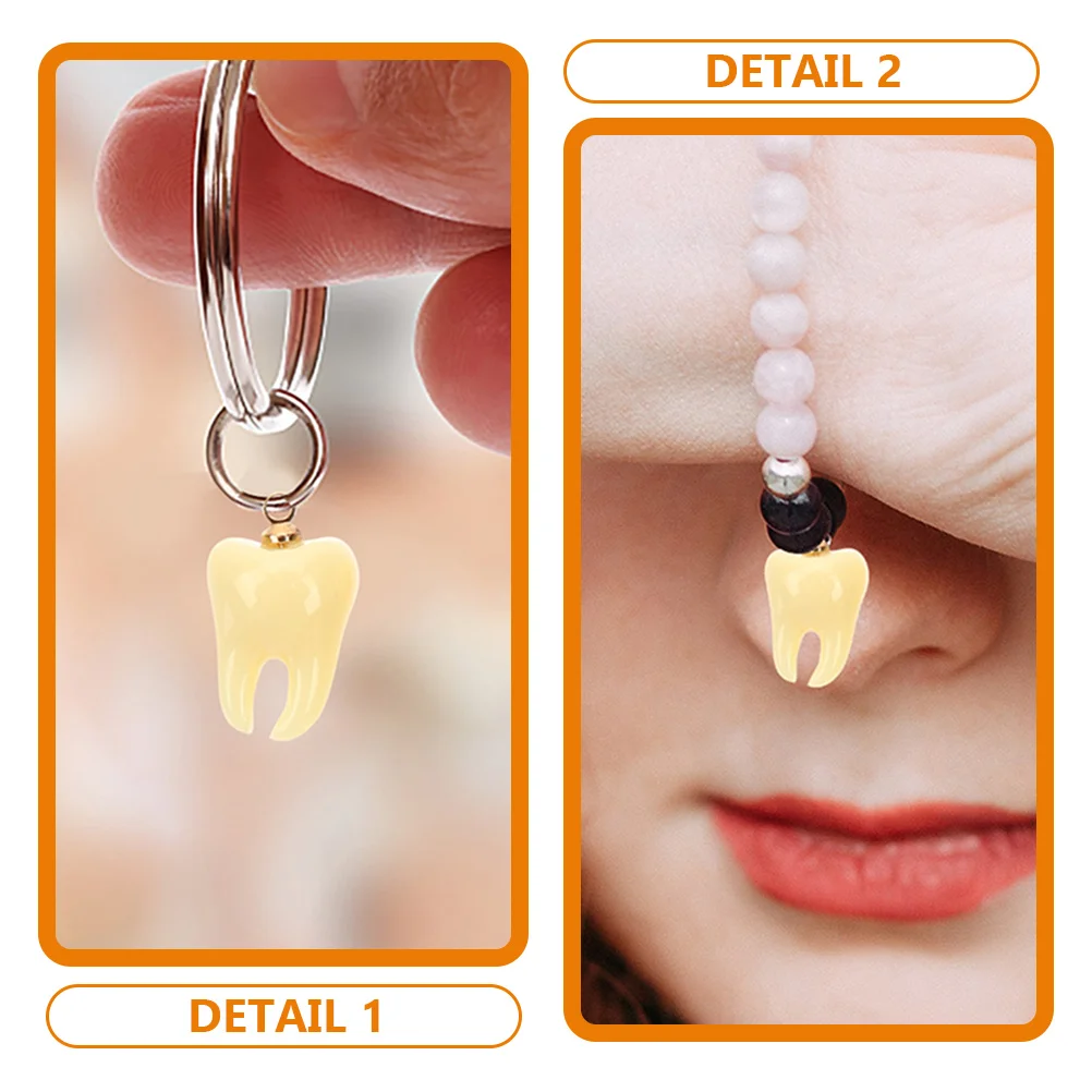 

12pcs Resin Teeth Pendant Charms Unique Design DIY Jewelry Making Necklaces Keychains Earrings Ornament Crafts Dental