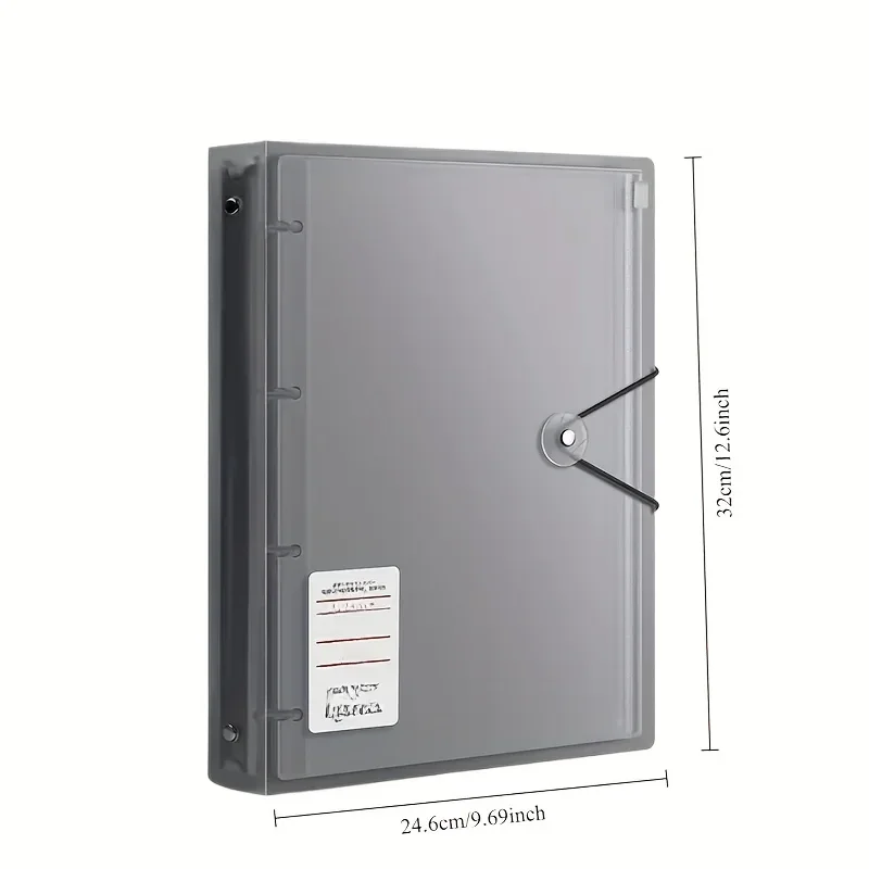 Durable Waterproof Zipper Binder, Plastic Material, Secure Lock Closure, Essential Documents Organizer