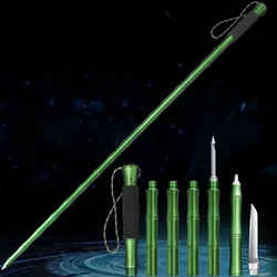 Aluminum Alloy Mountain Climbing Walking Sticks Professional Portable Camping Auxiliary Tool Folding Multifunctional Retractable