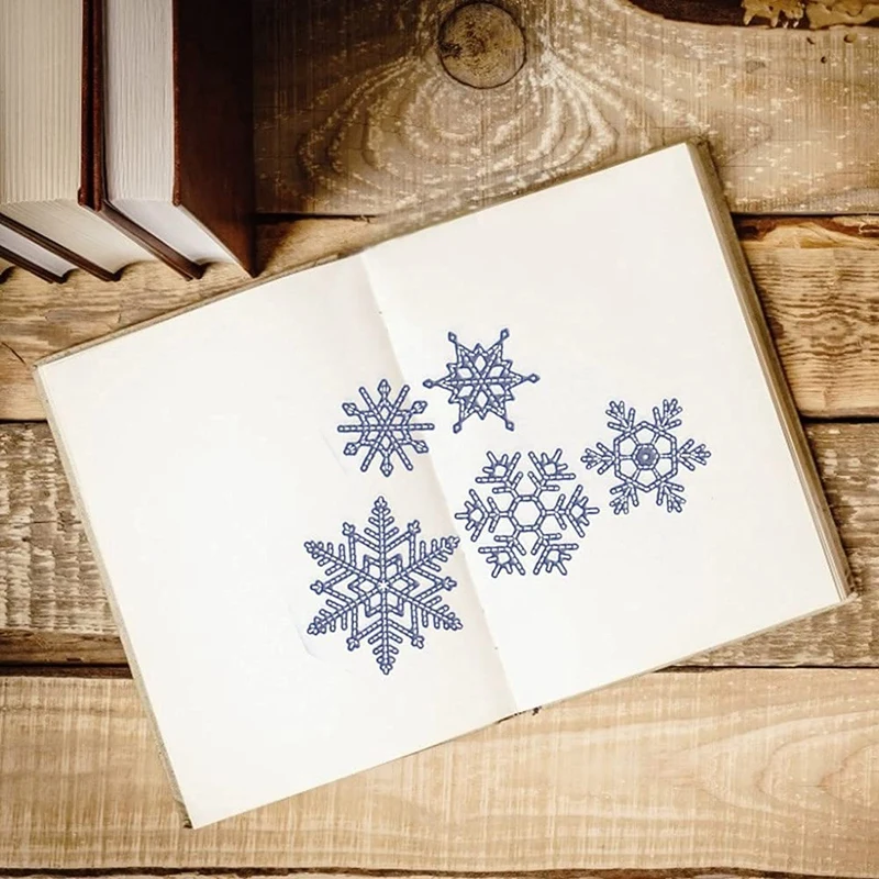 Christmas Snowflake Clear Stamps Cutting Dies For DIY Scrapbooking Cards Photo Album Paper Card Craft Supplies