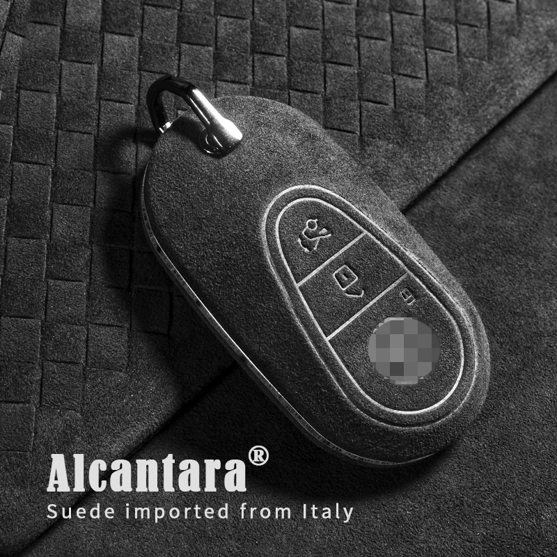 

Замша для Mercedes Benz C E S Class GLC W206 W223 W214 E300 C260 C300 S450 S500 Чехол для дистанционного ключа автомобиля Брелок-держатель Брелок