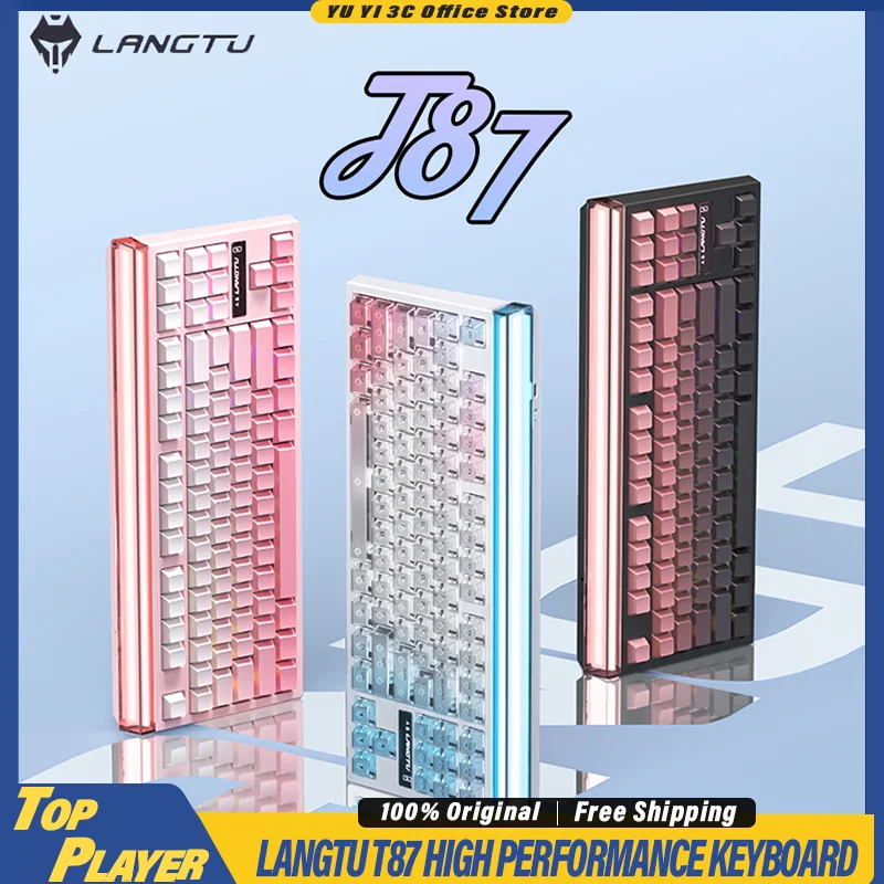LANGTU T87 Mechanical Keyboard High Performance 8000Hz Polling Rate Wireless Low Latency Connection Support RGB MT SOCD TGL