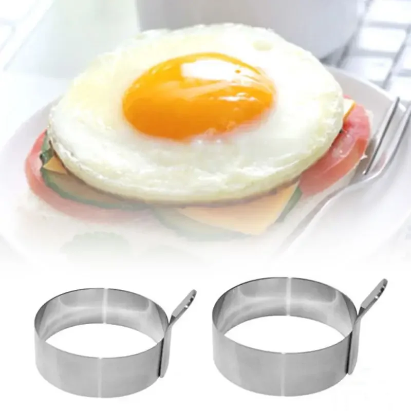 7.5/9cm Stainless Steel Egg Mold Fried  Ring Pancake Mould   Cooking Kitchen Accessories Gadget  Tool