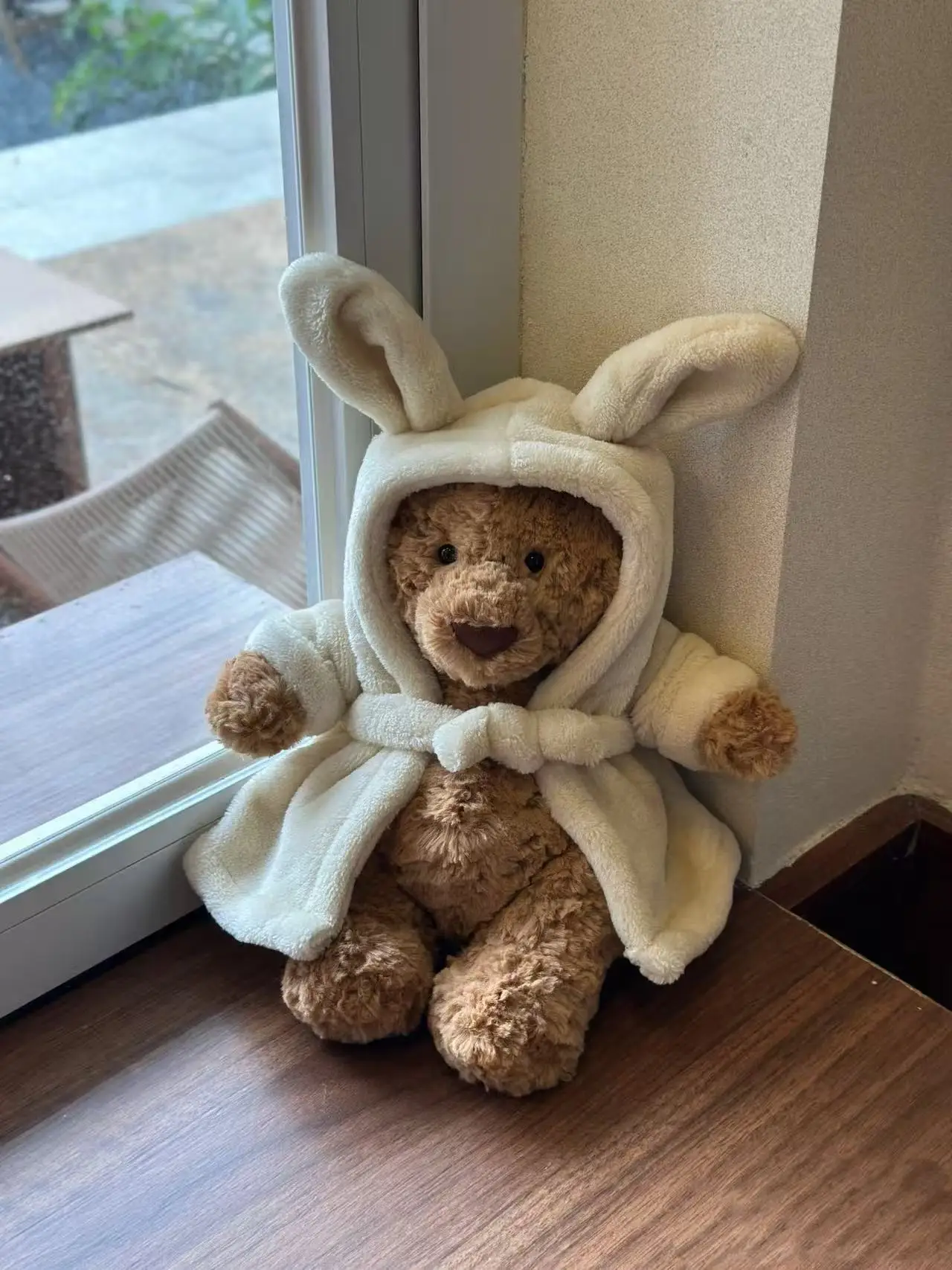 

Jellycat plush Bathrobe Bear Series Plush Toys Eggplant Bear Love Bear Cute Plush Toy Baby Comfort Child Birthday Gift