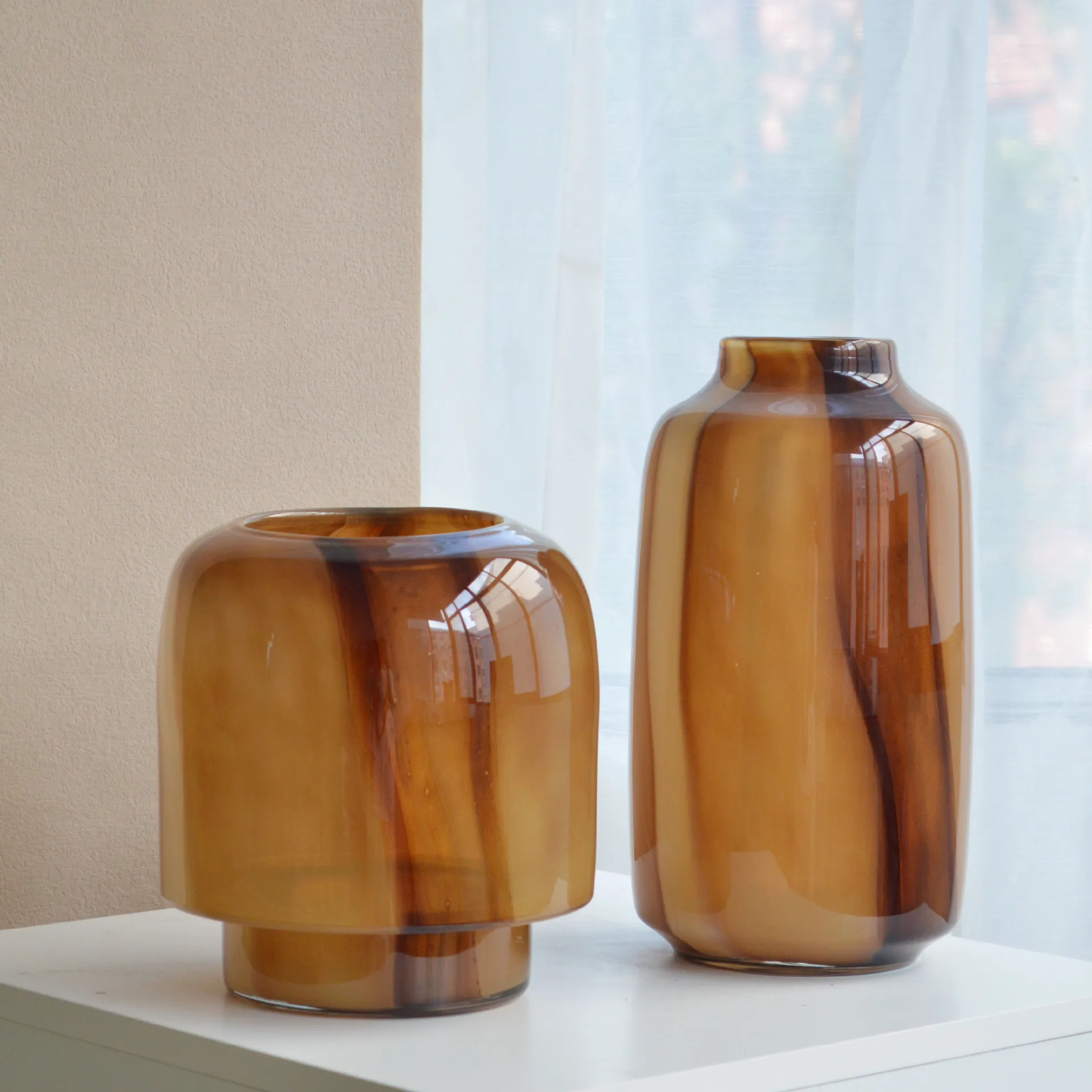 

Новая цветочная композиция в китайском стиле ваби-саби с коричневой текстурой, элитное украшение для гостиной