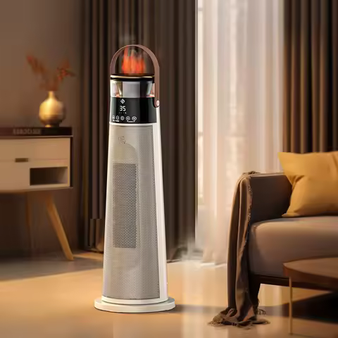 JIPIN 220V 3D Flame Negative Ion Humidification Intelligent Heater Graphene PTC Heating Electric Heaters