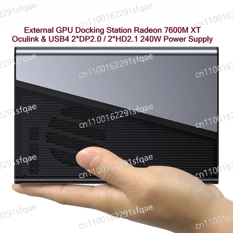 Oculink eGPU Dock  G M Ktec AD-GP1 Card RX 7600M XT Oculink USB4 TYPE-C  External GPU Docking Station