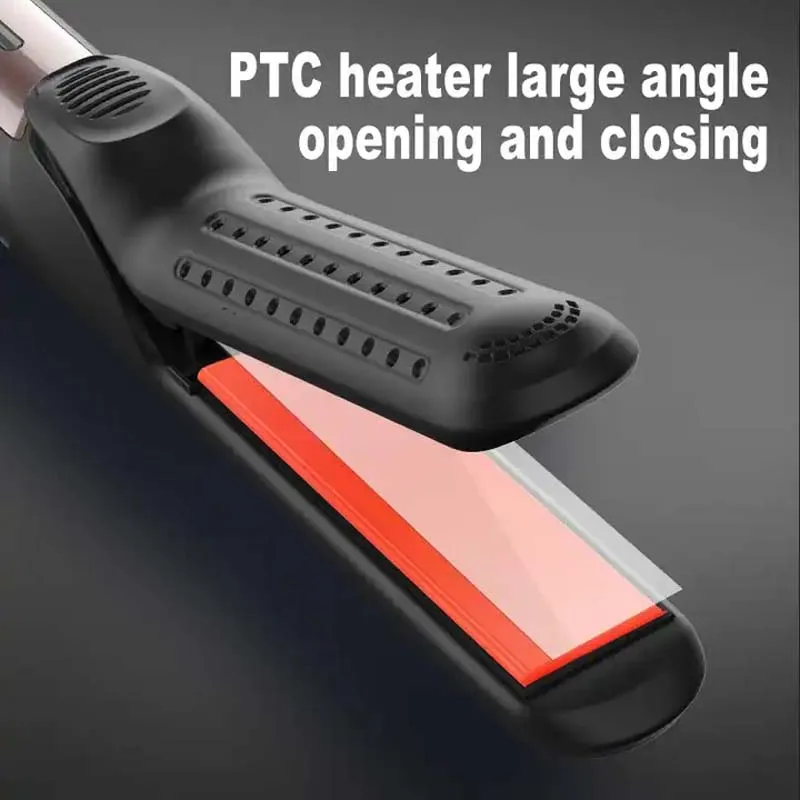 2 In 1 Ceramic Cool Airflow Hair Styler piastra per capelli portatile e bigodino piastra galleggiante 3D Cool Air Styler Flat Iron