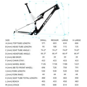 2024 Lexon Flyer Total Suspension Carbon MTB -Rahmen 29er 15.5/17.5/19/2 21 Mountainbike XC Tabelle 148x12mm Boost Bike Stücke 6 Hauptverkäufe Full Suspension Board - №4
