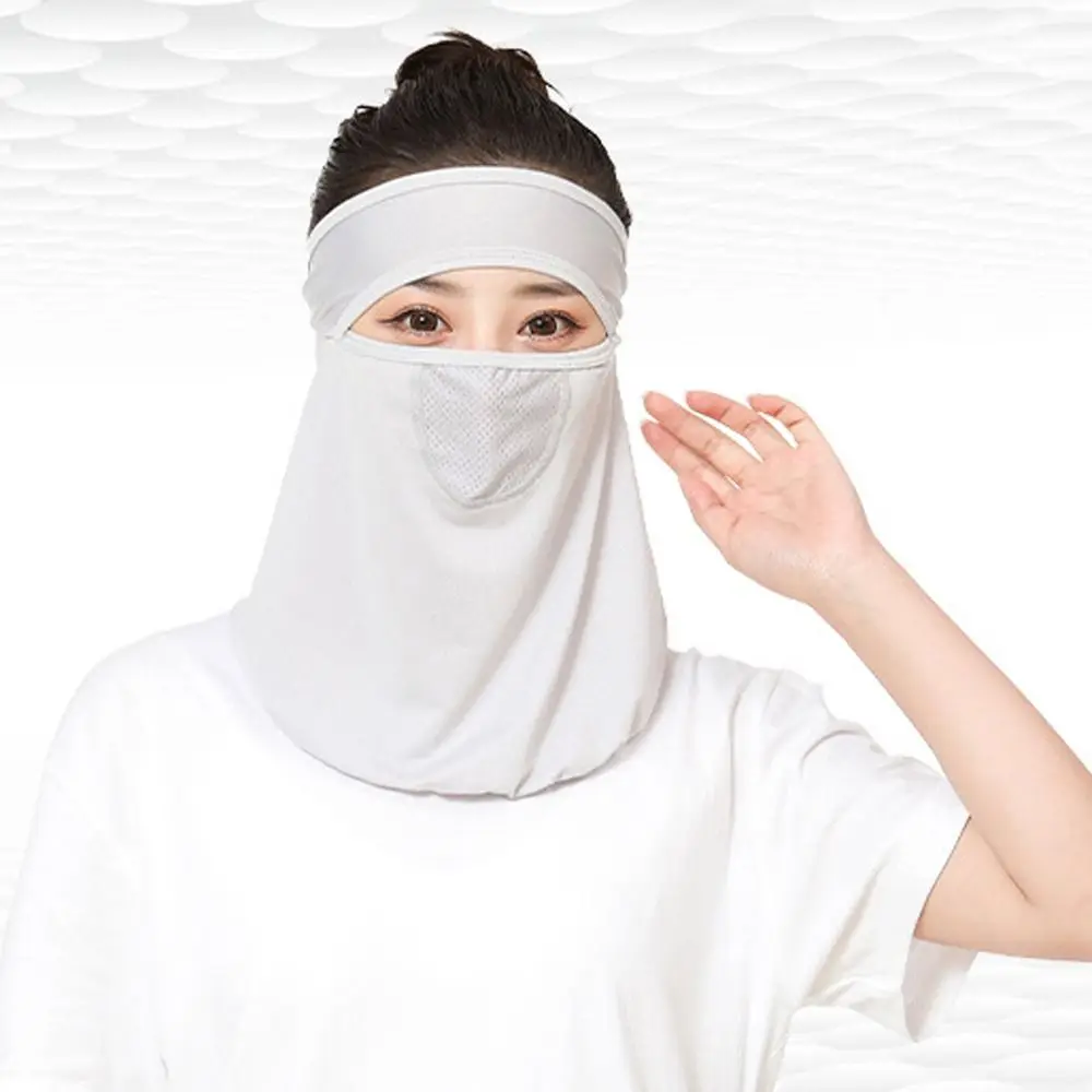 Veil Sun Protection Face Cover With Neck Flap Summer Sunscreen Mask Face Gini Mask Men Fishing Face Mask Womne Neckline Mask