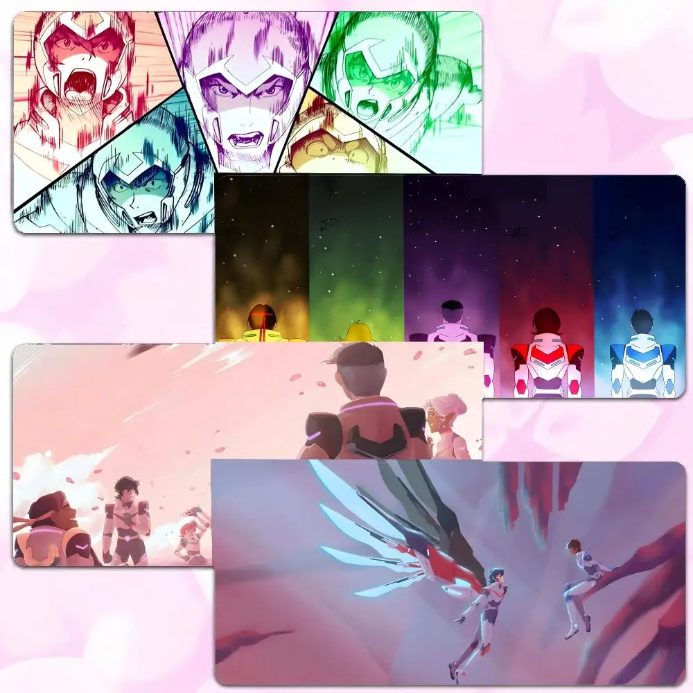 Mecha Animation Voltron: Legendary Defender Mouse Pad Thick Lock Edge Gaming Desk Mat Large Size PC Mouse Pad Home decor