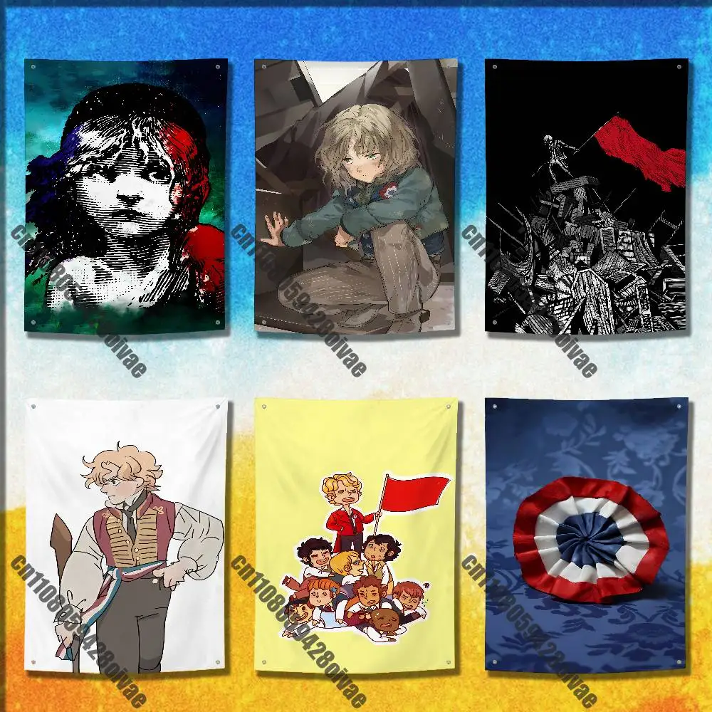 

L-Les M-Miserables E-Enjolras Flag For 50*70cm 60*90cm 60*110cm 80*120cm 100*150cm 150*200cm Camp Banner Tapestry