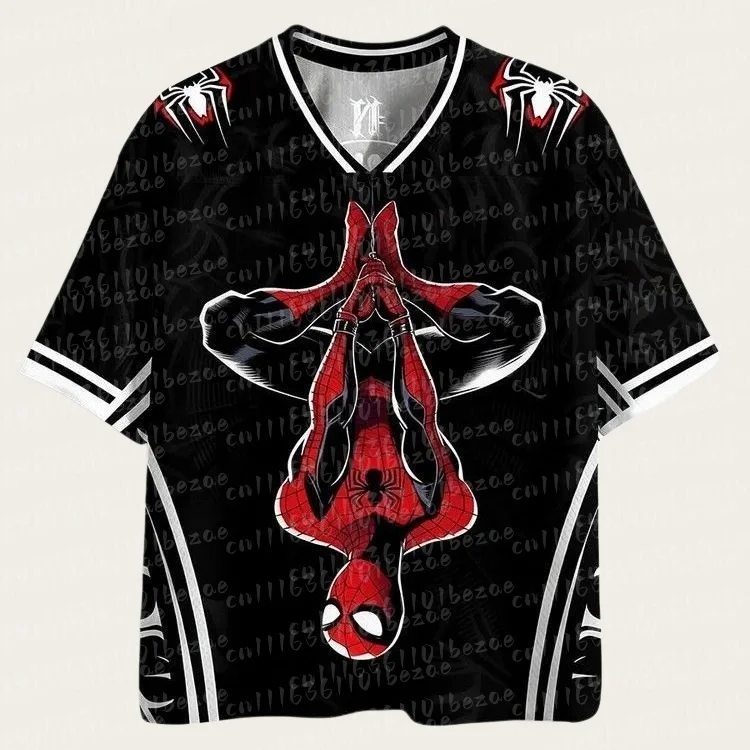 Replika Superhelden-Netzmuster Familien-Matching-T-Shirt, 3D-Druck Streetwear Kurzarm-Oberteile für Männer, Frauen, Kinder, Lässiges Jersey-T-Shirt – Detail 11