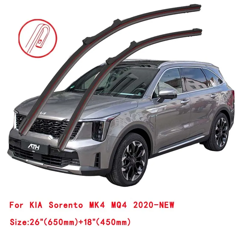 For KIA Sorento 1 2 3 4 JC XM UM MQ4 2002-2024 Car Windshield Wiper Blade Front Windscreen Brushes Washer Window Cleaning Parts