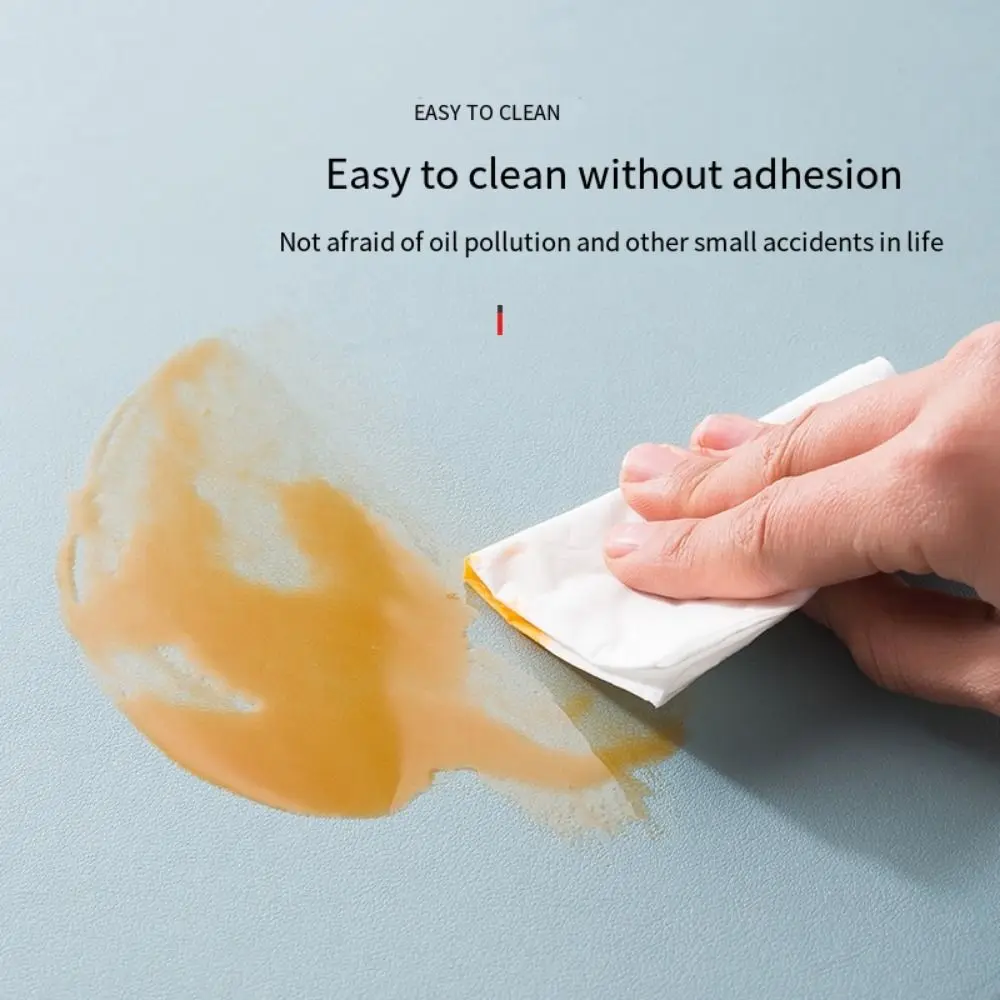 Multifunctional Dual Side PU Mouse Pad PU Leather Waterproof Table Cover Large Size Solid Color Keyboard Mousepad Office