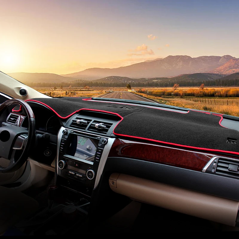 

ABAIWAI For Toyota Camry XV50 Hybrid 2012 2013 2014 2015 2016 2017 Dashboard 3D Avoid Light Sun Shade Anti-UV pet Non-Slip Mat