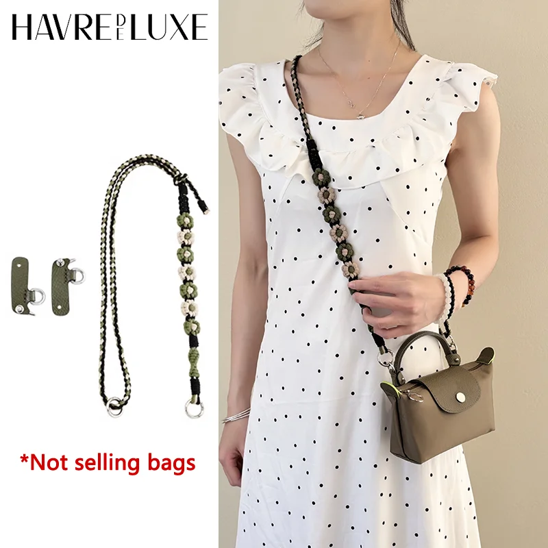 flor-tecido-cinta-para-longchamp-mini-saco-duravel-moda-saco-cinta-modificacao-saco-acessorios