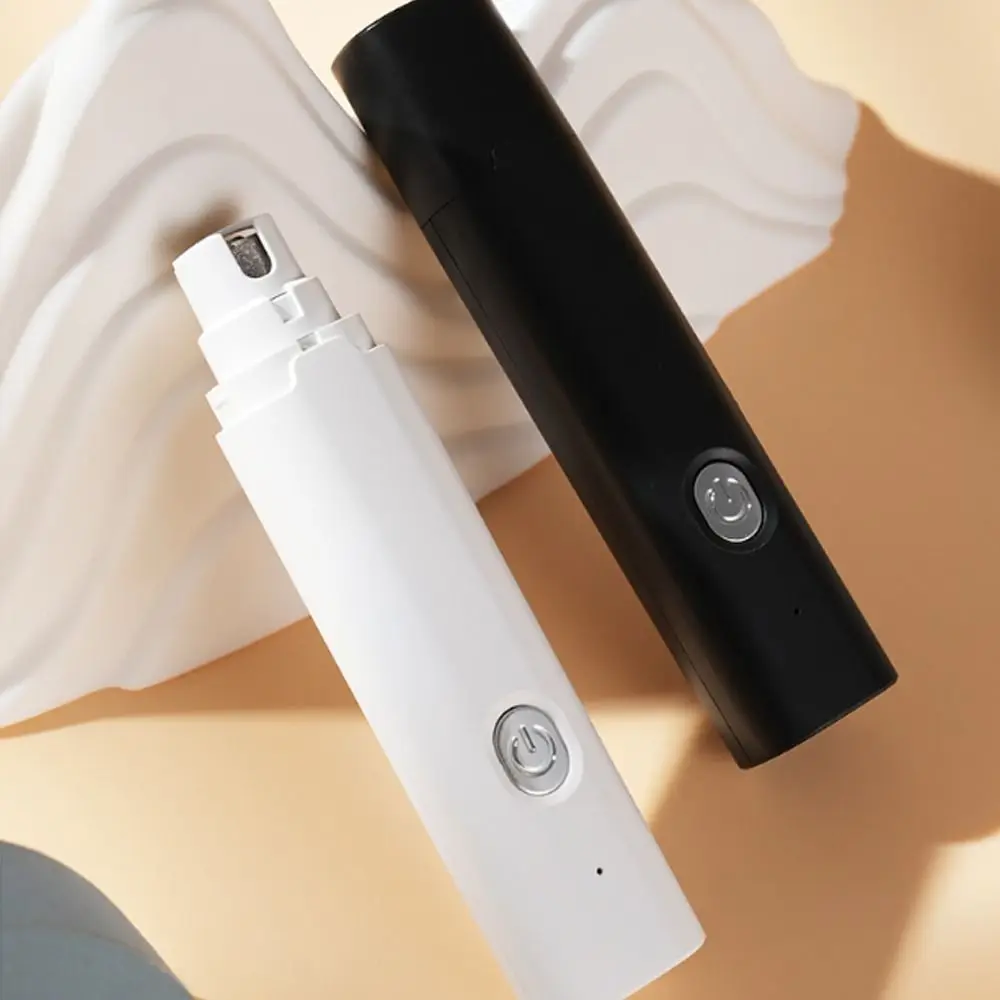 USB شحن الكهربائية الكلب طاحونة الأظافر مصباح ليد عملية هادئة مطحنة أظافر الحيوانات الأليفة المهنية 2 التروس سرعة باو طاحونة