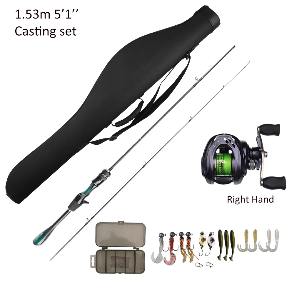 FISHINGFANS ORCA ULTRALIGHT UL SOLID TIP TAPERED HANDLE TROUT LAKE RIVER SPINNING CASTING FISHING ROD
