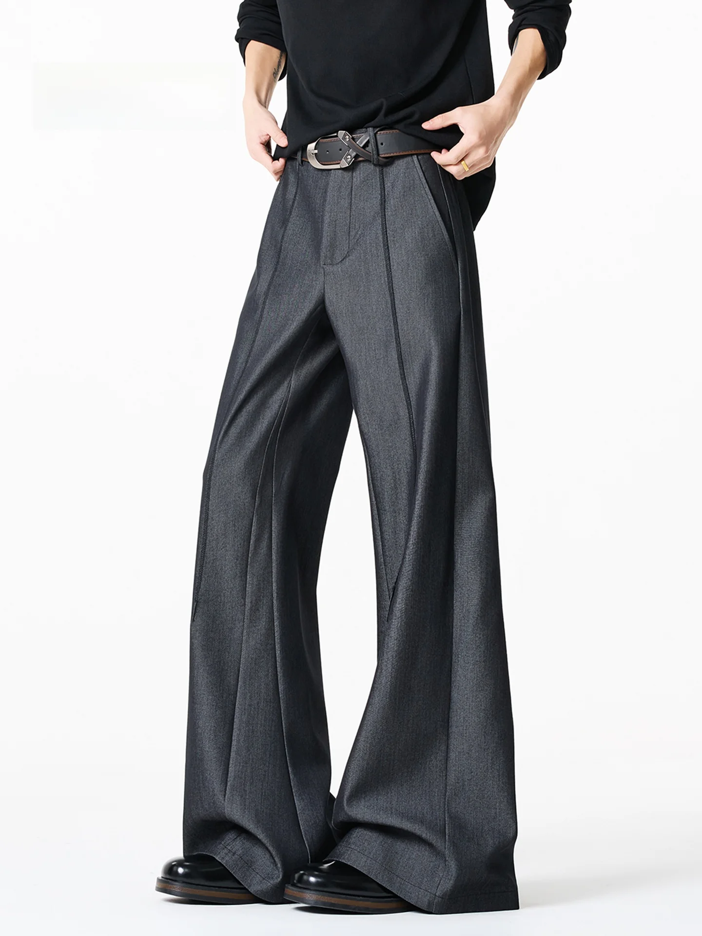 

MMOPTOP Men's Casual Trousers Spring Fashion Brand Loose Cleanfit Casual Pants Straight Leg Wide Leg Pants Drapey Fit