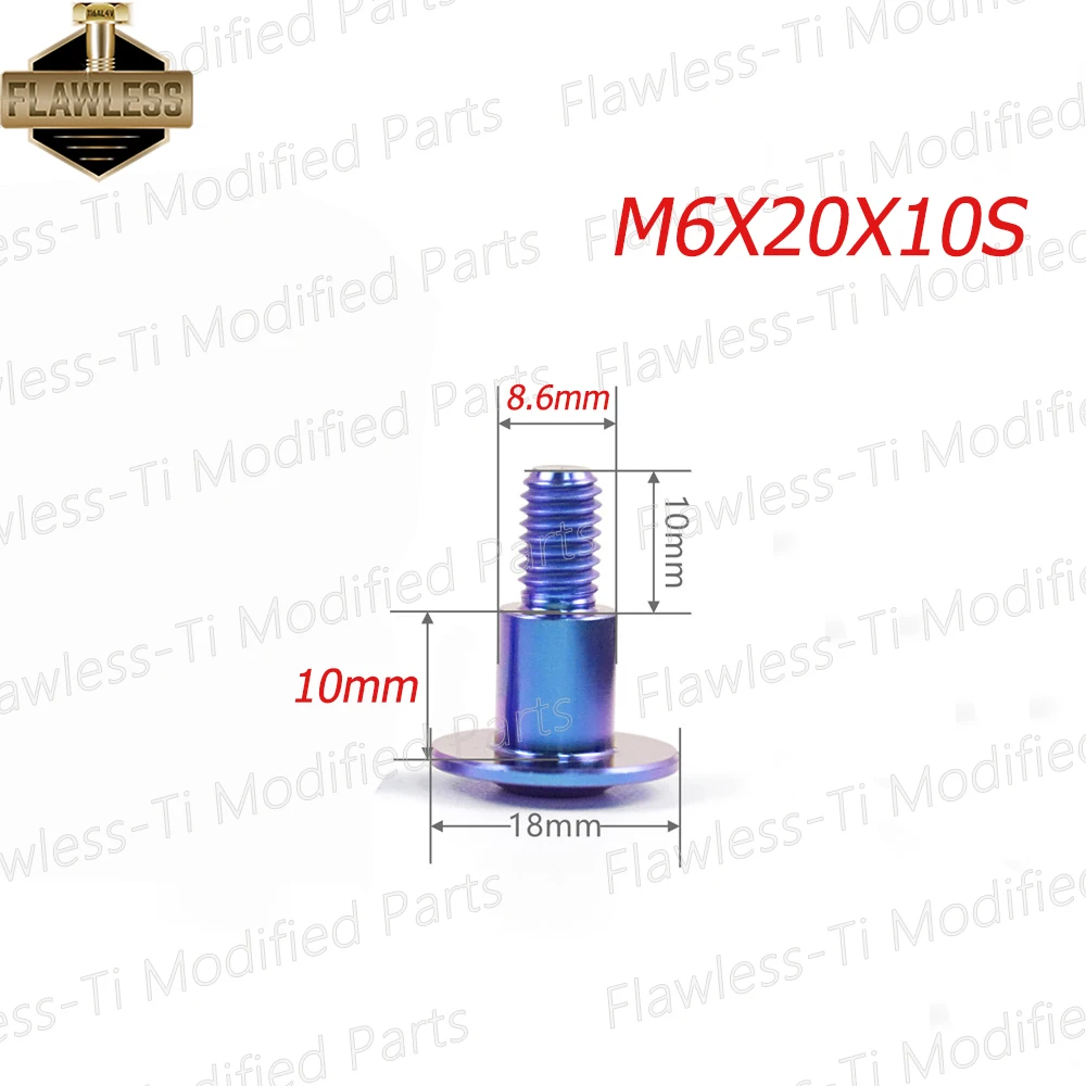FLAWLESSTI Gr5 チタンボルトボディカバーフェンダーボルト M6 スズキ GSX 1000