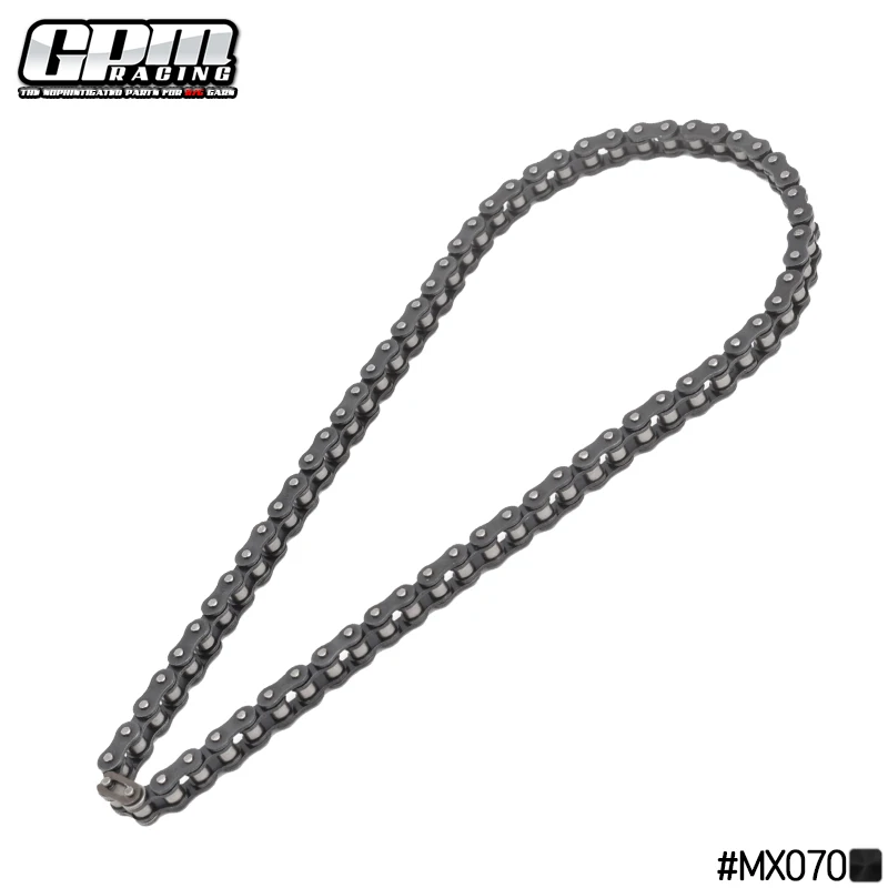 GPM Manganese Steel Chain 70 Roller For LOSI 1/4 Promoto MX Motorcycle LOS262000