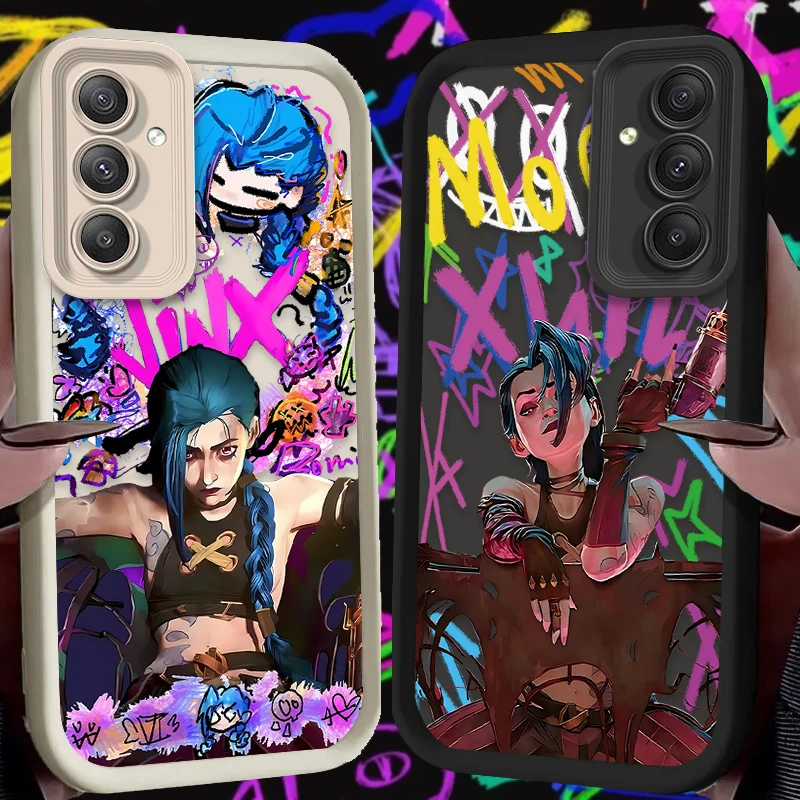 Case for Samsung Galaxy A35 A16 A25 A55 A15 A06 A05 A05S A24 A13 A23 A12 A22 A32 A52 A71 A51 4G Hot Arcanes J-Jinx Graffiti Etui