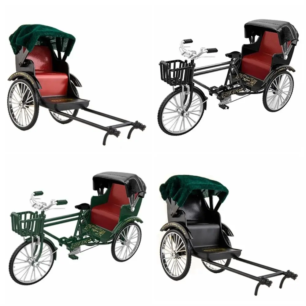 

Vintage Classic Tricycle Model Three Wheeled Metal Diecast Simulation Tricycle Toy Alloy Model Miniature Model Desktop Ornaments