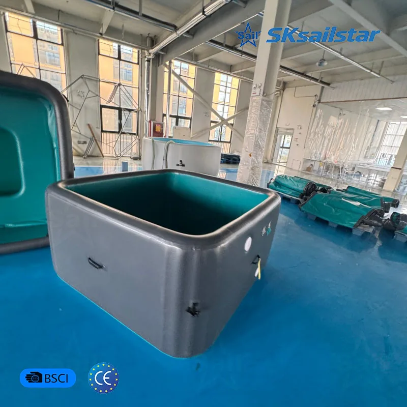 Rectangular Inflatable Pool Hard Drop Stitch PVC Swimming Pool Portable Above Ground Pool for Kids Adults Backyard