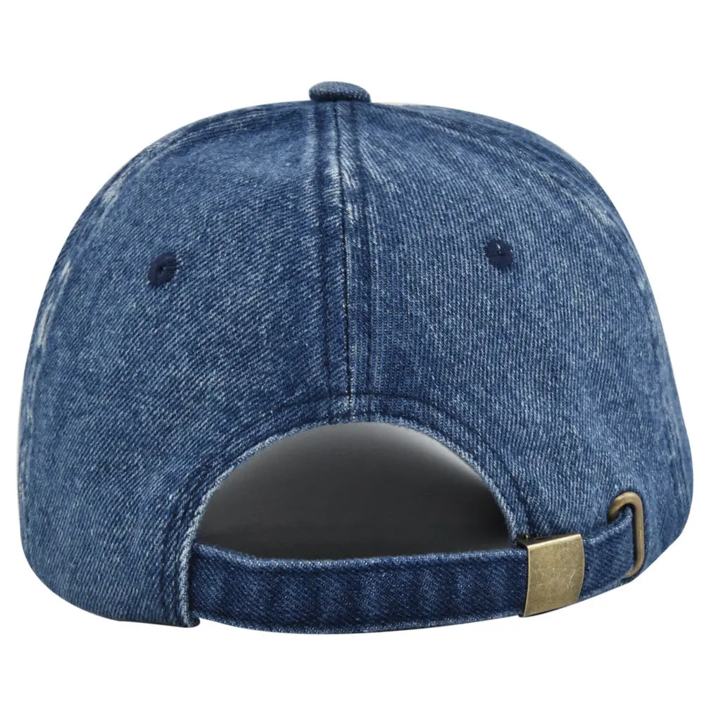 2024 Retro Cowboy Baseball Cap Letter embroidery Jeans Hat Sanpback Hip Hop Cap Men Women Solid Denim Four Seasons Hat Kpop Bone