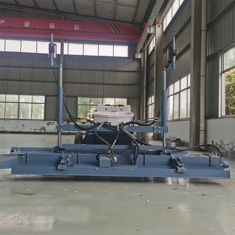 Laser Concrete Screed Laser Guided Automatic Floor Leveling Machine Hydraulic Vibrating Screed For Airport Runway Construction