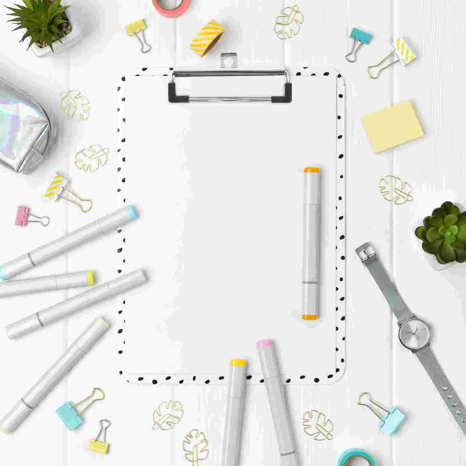 Clipe Clipe Document File Board Clips, Acessório, 10cm, 15pcs