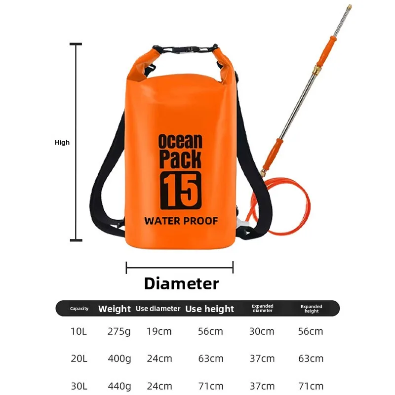 High-Pressure Large-Capacity Backpack Water Gun - Outdoor Water Fight Drifting Storage Blaster Pouch