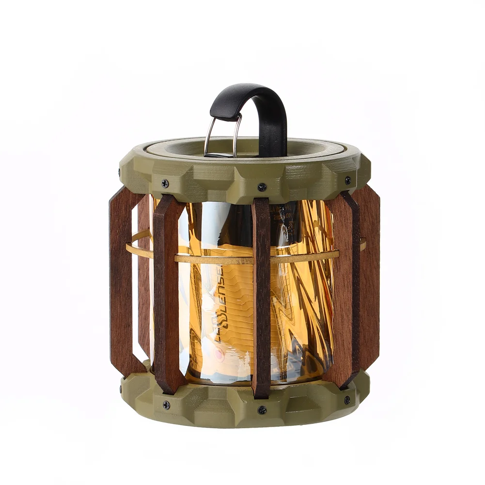 Imagem -04 - Swante Ledlenser Ml4 Lanterna Lâmpada Sombra Acampamento ao ar Livre Luzes de Patrulha Noturna Brass Walnut Lampshade Campinglight Cover