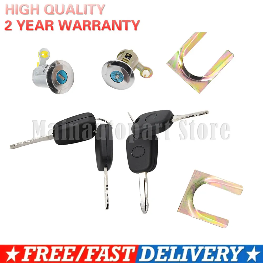 9135S2 9136.T0 Car Cylinder Door Lock Barrel Key Set 05-14 For Peugeot 107 Citroen C1 Toyota Aygo 9170.Y8 1608746380